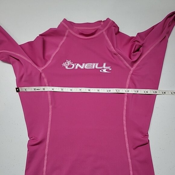 O'NEILL Surf Girls Long Sleeve Compression Shirt Stretch UPF 50+ Pink Size S - Picture 9 of 15